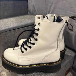 Dr. Martens White Combat Boots